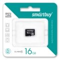 карта памяти SmartBuy 16Gb microSDHC Class 4 без адаптера 