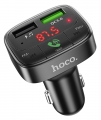 автомобильная зарядка с bluetooth FM трансмиттером Hoco E59 Promise QC3.0 car BT FM transmitter black