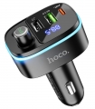 автомобильная зарядка с bluetooth FM трансмиттером Hoco E62 Fast PD20W+QC3.0 car BT FM transmitter black