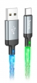 кабель для зарядки Hoco U112 Shine charging data cable for Type-C gray