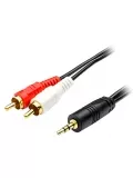 переходник ATcom 1.8 m jack3.5(m)->2RCA(m) 