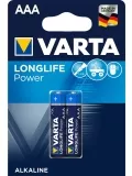 батарейки (2 шт.) Varta LR03/AAA LONGLIFE Power-2BL 