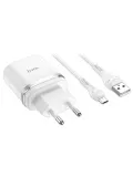 зарядное устройство Hoco C12Q Smart QC3.0 charger + Micro cable white