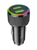 автомобильное зарядное устройство Hoco NZ14 Guerrero 36W dual-port car charger black