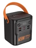 портативный внешний аккумулятор для ноутбука Hoco J152 Pro Tough PD65W+light power bank(80000mAh) black