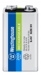 аккумулятор 9В Westinghouse 200 mAh 6F22/Крона-BP1 аккумулятор 9В Westinghouse 200 mAh 6F22/Крона-BP1