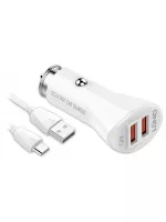 автомобильное зарядное устройство LDNIO C511Q 2USB QC3.0 + typeC cable