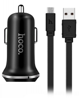 автомобильное зарядное устройство Hoco Z1 2USB 2.1A + micro cable автомобильное зарядное устройство Hoco Z1 2USB 2.1A + micro cable