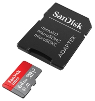 карта памяти с переходником SanDisk 64GB microSDXC Cl10 UHS-1 Ultra Android 100MB/s