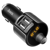 автомобильная зарядка с bluetooth FM трансмиттером Hoco E19 Smart vehicle mounted bluetooth FM launcher автомобильная зарядка с bluetooth FM трансмиттером Hoco E19 Smart vehicle mounted bluetooth FM launcher