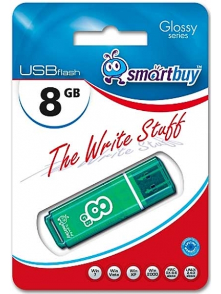 флешка USB SmartBuy Glossy series 8Gb