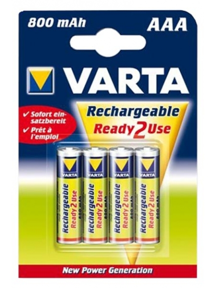 аккумулятор Varta 800 mAh R03/AAA Ready2Use-4BL