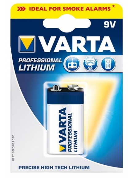 батарейка Varta 6122/Крона PROFESSIONAL LITHIUM 9V-1BL