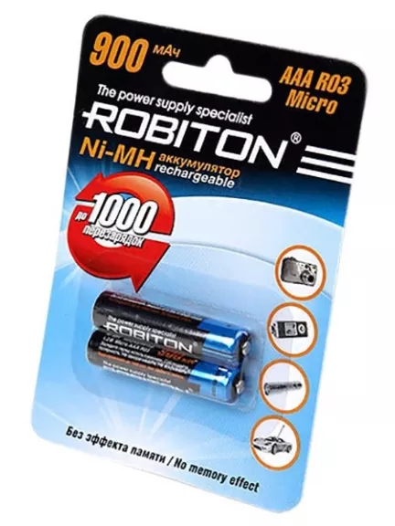 аккумулятор Robiton 900 mAh R03/AAA-2BL
