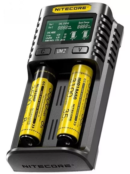 универсальное зарядное устройство с дисплеем NiteCore UM2