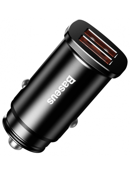 автомобильное зарядное устройство Baseus Square metal A+A 30W  Dual QC3.0