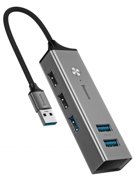 USB концентратор 3.0 Baseus Cube USB to USB3.0*3+USB2.0*2 HUB Adapter