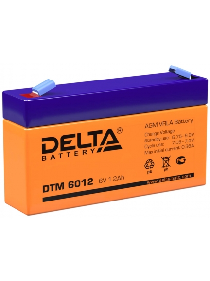 аккумулятор Delta DTM 6012