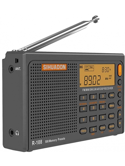 всеволновый цифровой радиоприемник SIHUADON R-108