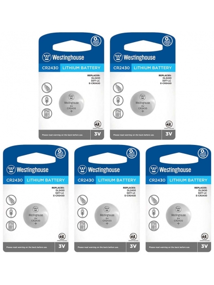 литиевые батарейки Westinghouse CR2430 5шт.