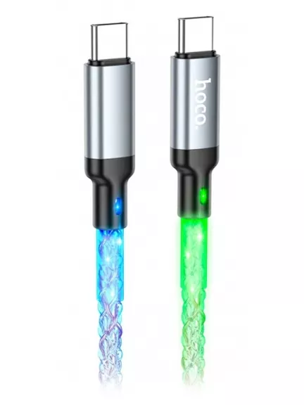 кабель для быстрой зарядки Hoco U112 Shine 60W charging data cable for Type-C to Type-C