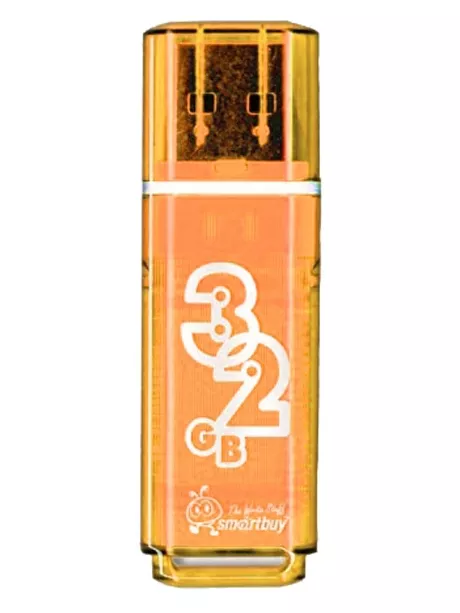 флешка USB SmartBuy Glossy series 32Gb orange