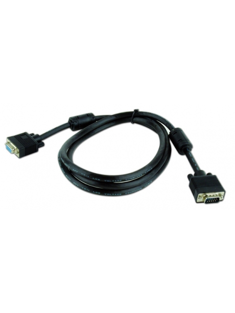 кабель Gembird VGA>VGA (15M/15F) 1.8м Premium 