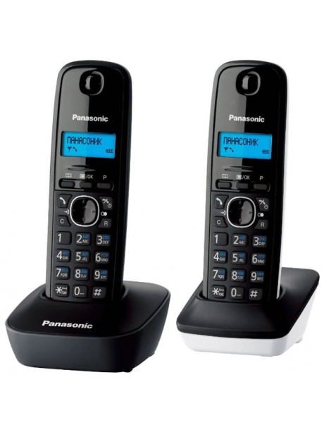 радиотелефон DECT Panasonic KX-TG1612RU grey &amp; white