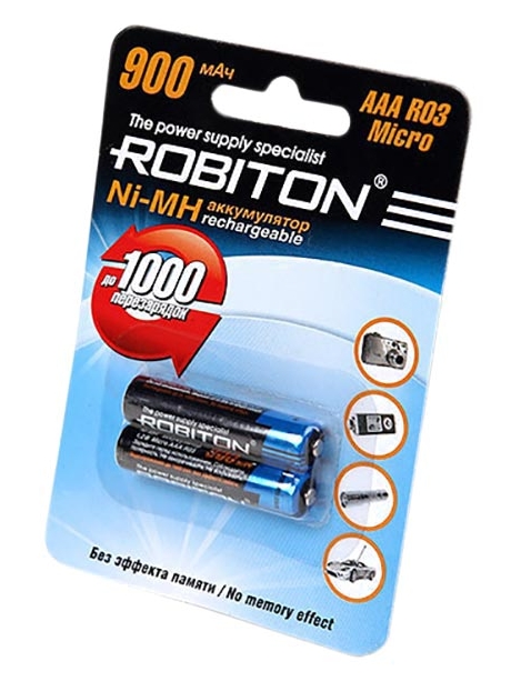 аккумулятор Robiton 900 mAh R03/AAA-2BL 