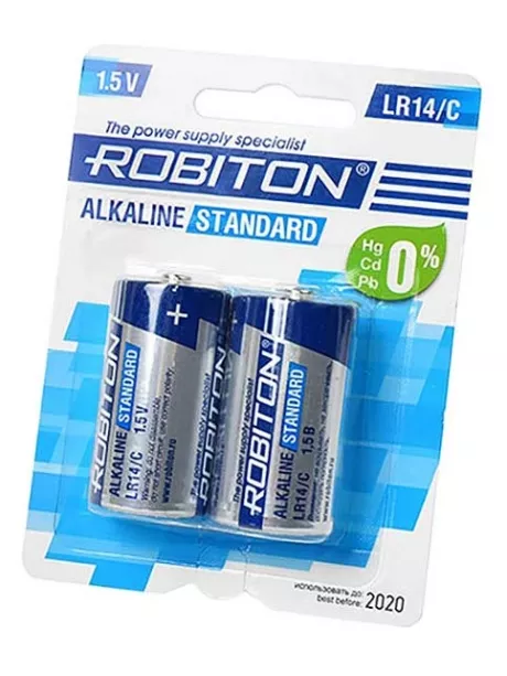 батарейки (2 шт.) Robiton STANDARD LR14/C-BL2 
