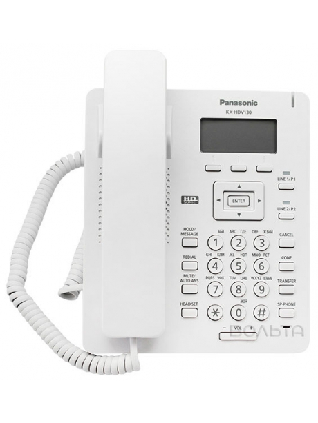 VoIP телефон Panasonic KX-HDV130RU white