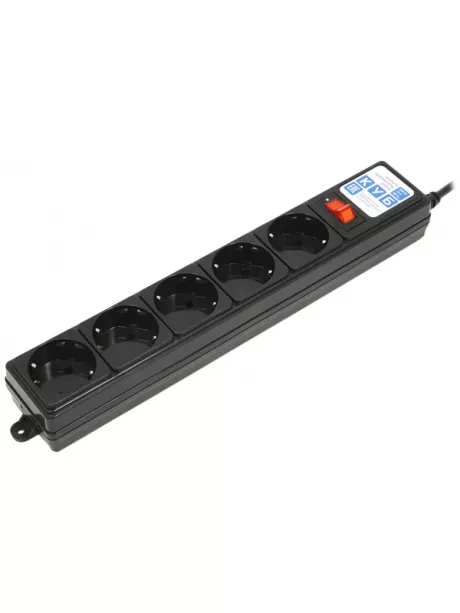 сетевой фильтр Power Cube SPG-B-15 5,0 м/5 black
