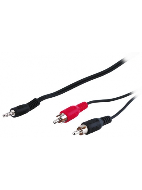 кабель межблочный Gembird 3.5mm>2xRCA 5.0m (M/M) CCA-458-5M 
