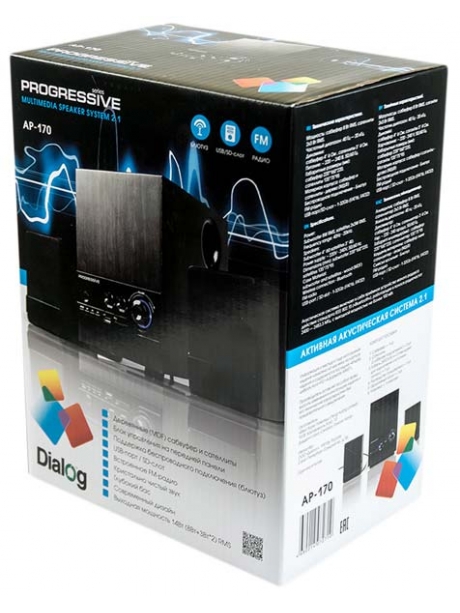 колонки для компьютера Dialog Progressive AP-170 black