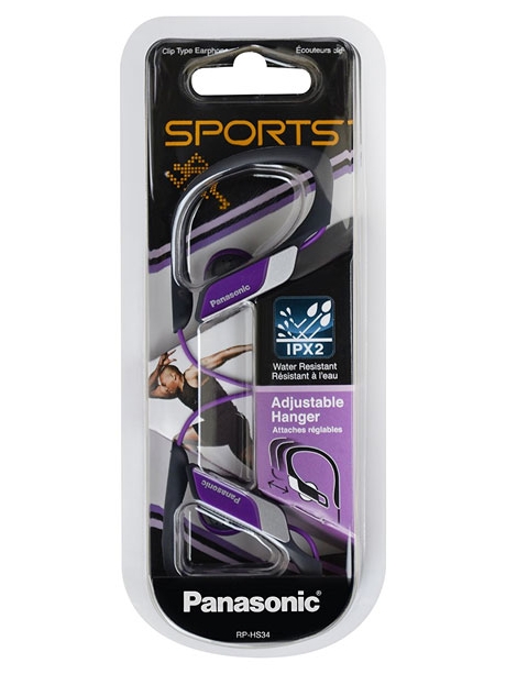 наушники для спорта Panasonic RP-HS34E violet