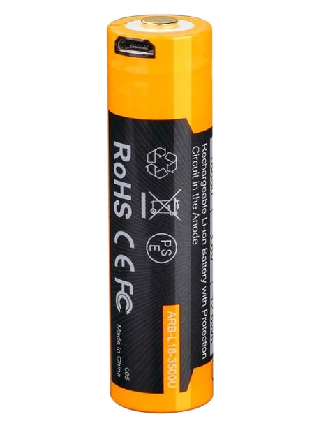 аккумулятор с USB портом Fenix ARB-L18 18650 USB Li-Ion 3500 mAh, защищенный 