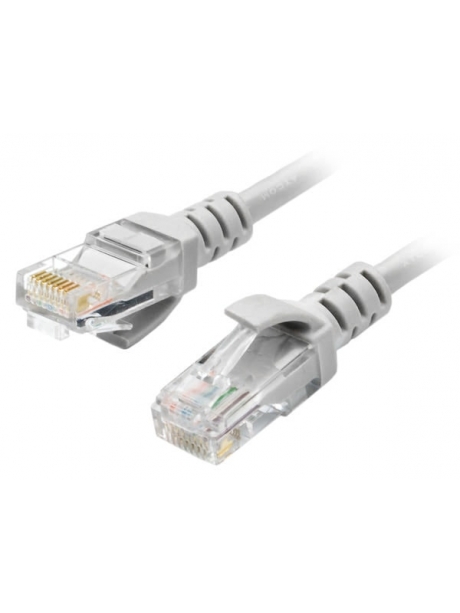 патч-корд ATcom UTP, 10 m, литой, RJ45, Cat.5e серый