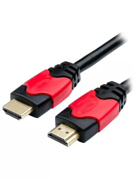 HDMI кабель ATcom HDMI>HDMI 1.0м VER 2.0 red/gold