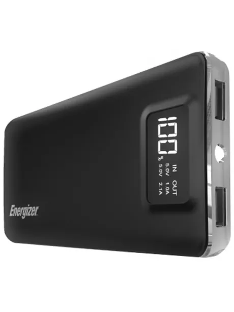 внешний аккумулятор Energizer Power Bank UE10018  digit screen 10000 mAh black