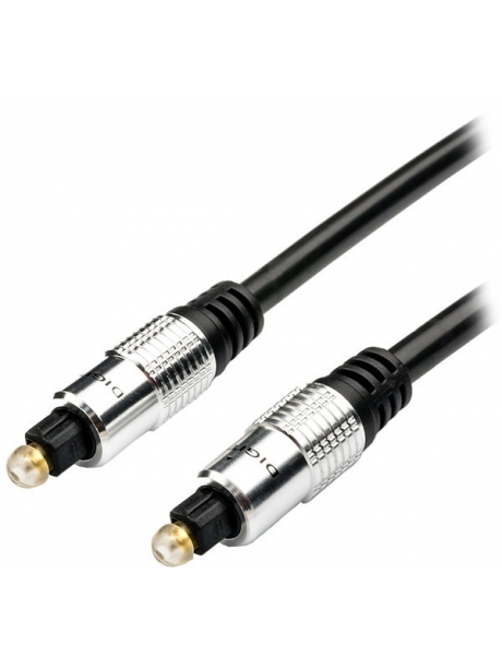 кабель оптический ATcom Toslink-Toslink 5м black silver