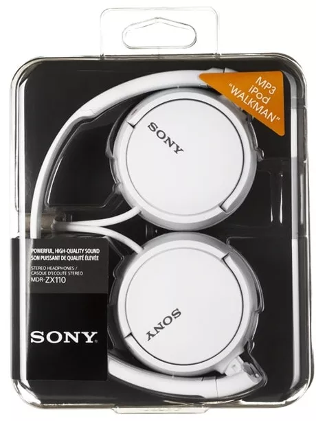 накладные наушники Sony MDR-ZX110 white