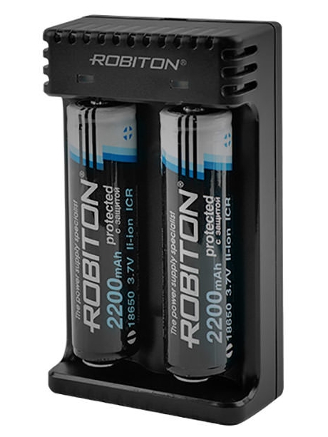 зарядное устройство для литиевых аккумуляторов Robiton Li-2 черный