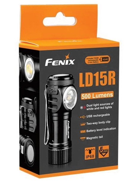 светодиодный фонарь Fenix LD15R черный
