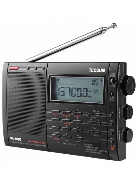всеволновый цифровой радиоприемник Tecsun PL-660 (export version) black