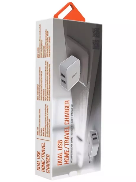 универсальное USB зарядное устройство LDNIO A2202 2USB*2,4A white