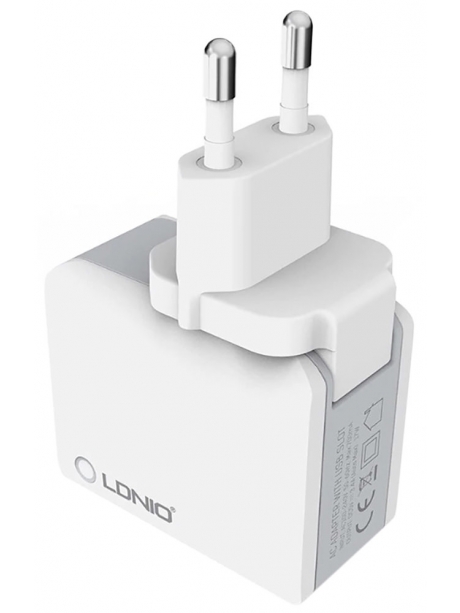 универсальное зарядное устройство LDNIO A3303 3USB *3,4A white