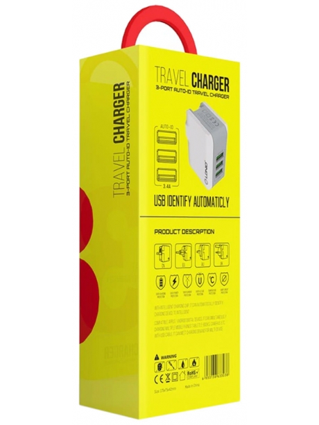 универсальное зарядное устройство LDNIO A3303 3USB *3,4A white