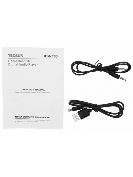 Цифровой радиоприемник с mp3 плеером Tecsun ICR-110 (export version) black