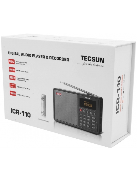 Цифровой радиоприемник с mp3 плеером Tecsun ICR-110 (export version) silver
