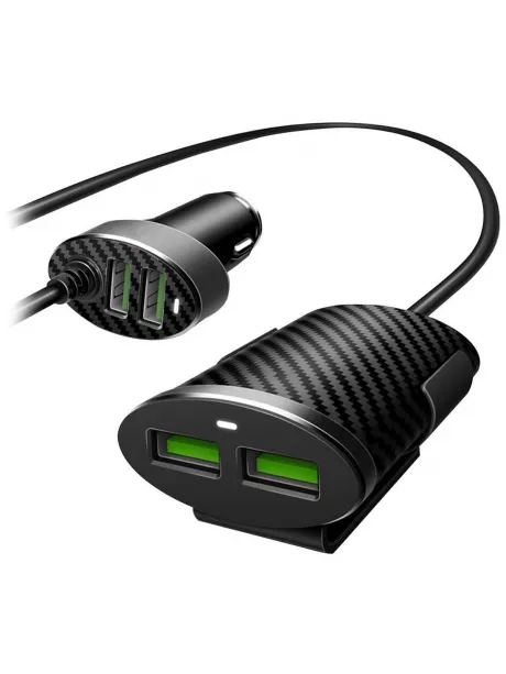 автомобильное зарядное устройство LDNIO Двойное АЗУ C502 4USB*5,1A black